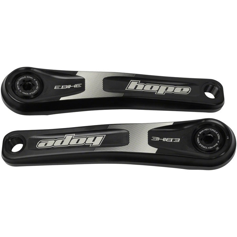 Hope Ebike Crank Arm Set - 165mm ISIS Standard Offset Black