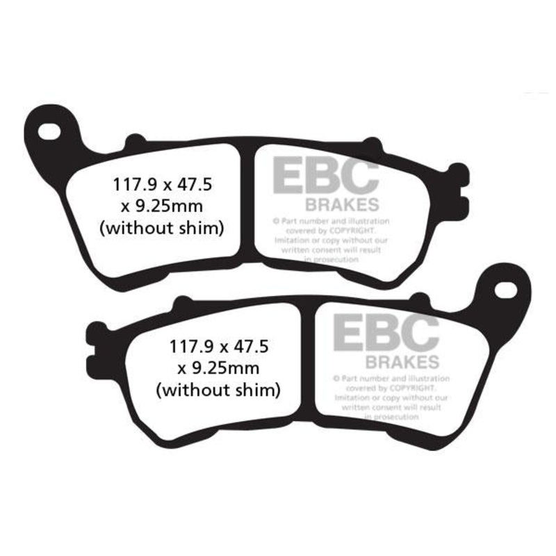 Brakes -  FA640HH Fully Sintered- EBC (Front)
