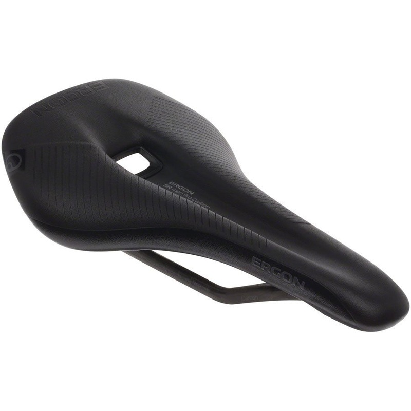 Ergon SR Pro Carbon Men's Saddle - Carbon Rails - Stealth - Medium/Large